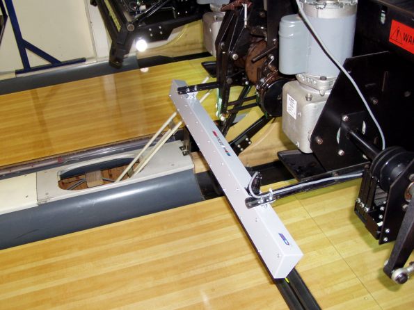 Oblique side view of PIT-LED fixture on AMF 82-70 machine